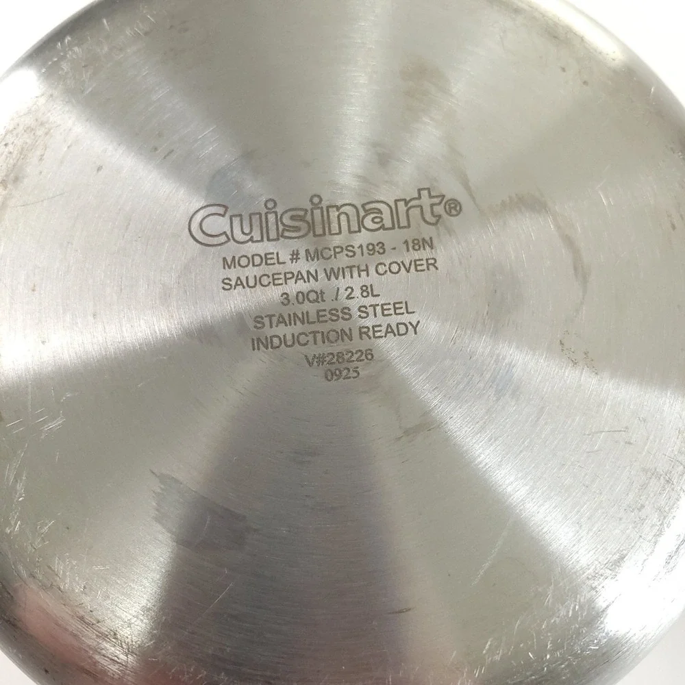 Cuisinart Multiclad Pro 1.5qt and 3 qt Saucepans with Lids and Steamer Insert